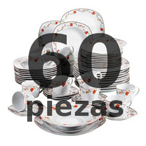 Las Mejores Vajillas de 60 Piezas
